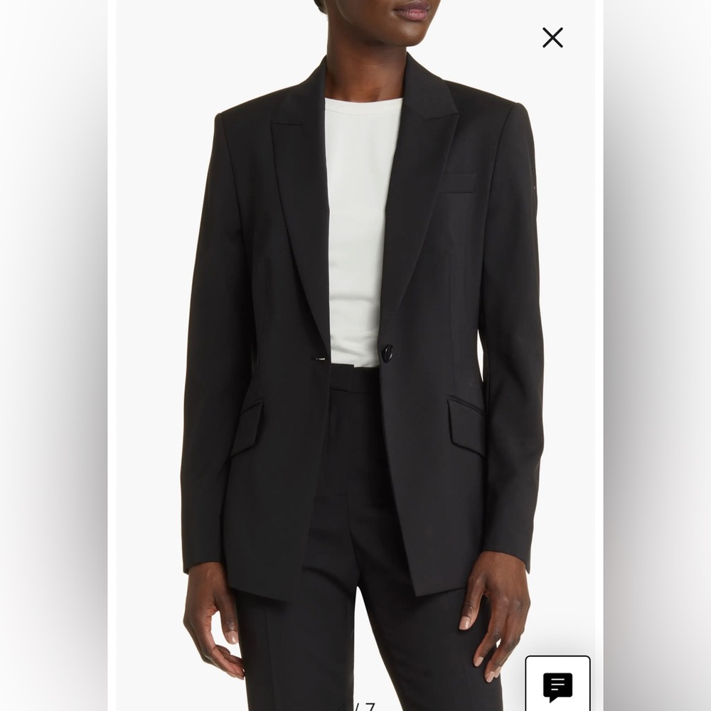 NWT- BOSS Jabinalah One-Button Virgin Wool Blazer, size 6 - Picture 4 of 12